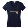 Mom to Bee Baby Girl Women's V-Neck T-Shirt