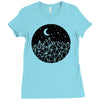 geometric sky Ladies Fitted T-Shirt