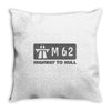 m62 highway to hull Throw Pillow