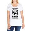 introverts Unite Separately in Your Own Homes Ladies Curvy T-Shirt