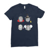 halloween hedgehogs Ladies Fitted T-Shirt