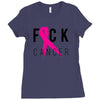 fuck cancer Ladies Fitted T-Shirt