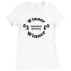 winner winner chicken dinner Ladies Fitted T-Shirt