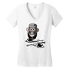 mr potato black knight Women's V-Neck T-Shirt