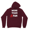 avengers more than a fan white logo Unisex Hoodie