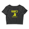 gump's lawn mowing service t shirt Crop Top