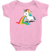 where rainbows come from (green) Baby Onesie
