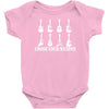 choose your weapon guitar  funny  retro music guitarist metal Baby Onesie