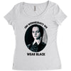 on wednesdays we wear black Women's Triblend Scoop T-shirt