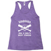 diamonds are a girls best friend girls softball shirt funny women spor Racerback Tank