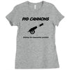 pig cannons making the impossible possible Ladies Fitted T-Shirt