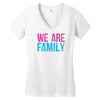 we are family Women's V-Neck T-Shirt