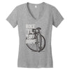 bike 'til you barf Women's V-Neck T-Shirt