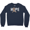 Hope Uterine Cancer Awareness Crewneck Sweatshirt