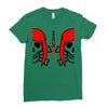 woman prank Ladies Fitted T-Shirt