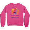 Too Hip To Hop  Bunny Easter Crewneck Sweatshirt
