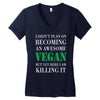 vegan Women's V-Neck T-Shirt