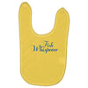 fish whisperer funny Baby Bibs