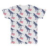 Patriotic T-Rex All Over Men's T-shirt