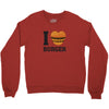 i love burger Crewneck Sweatshirt