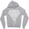 dripping diamond Zipper Hoodie