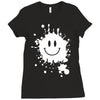 mud splatter smiley face smile forrest gump movie Ladies Fitted T-Shirt