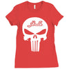 punisher infidel skull Ladies Fitted T-Shirt