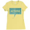 louder than words Ladies Fitted T-Shirt