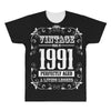 vintage made in 1991 perfectly aged a living legend All Over Men's T-shirt