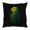 pocket raptor Throw Pillow