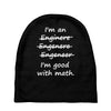 i'm an engineer i'm good at math Baby Beanies