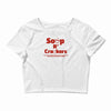 soup r' crackers Crop Top