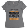 I Never Dreamed I'd Grow Up To Be A Super Cool Grandfather Of Freaking Women's Triblend Scoop T-shirt