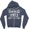 vintage 1972 aged to perfection Zipper Hoodie