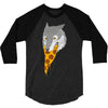 pizza wolf 3/4 Sleeve Shirt