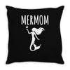 mermaid mom Throw Pillow