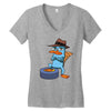 perry agent p Women's V-Neck T-Shirt