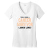 This Is What a Cancer Survivor Looks Like Women's V-Neck T-Shirt