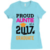 Class of 2017 Proud Auntie Graduation Ladies Fitted T-Shirt