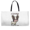coffee makes me poop Weekender Totes