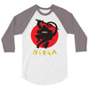 love ninja monkey banana 3/4 Sleeve Shirt