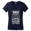 I Am A March Women Women's V-Neck T-Shirt