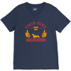 This Girl Loves Her Dachshund V-Neck Tee