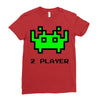 arcade player 2 Ladies Fitted T-Shirt