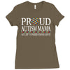proud autism mama Ladies Fitted T-Shirt