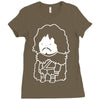 snow man Ladies Fitted T-Shirt