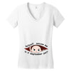 September Peeking Out Baby Boy Women's V-Neck T-Shirt
