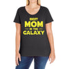 Best Mom in the Galaxy Ladies Curvy T-Shirt