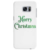 merry christmas green glitter Samsung Galaxy S7 Edge