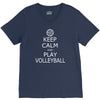 keep calm &amp; play volleyball V-Neck Tee